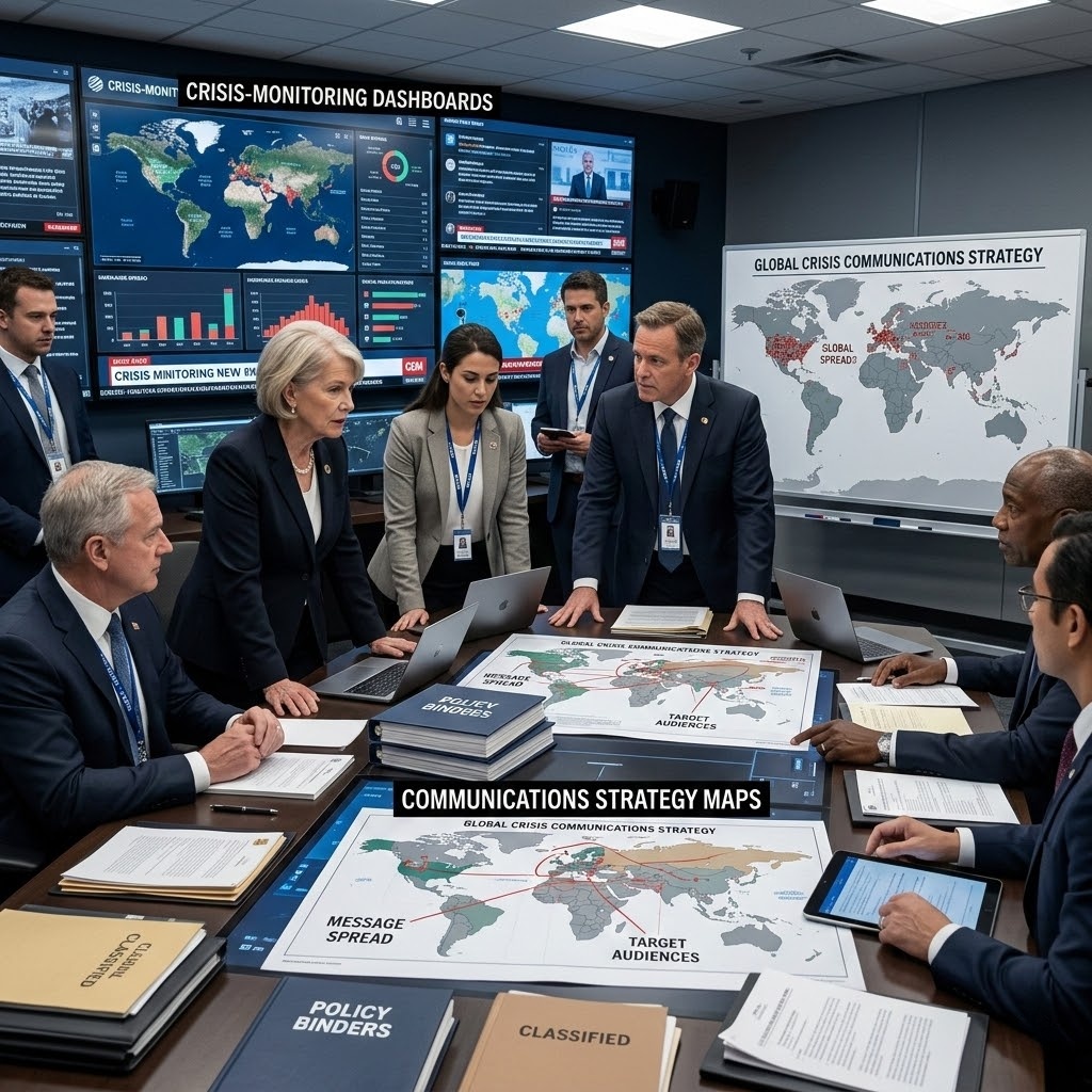 Government leaders collaborating with SPRED Communications on strategic planning